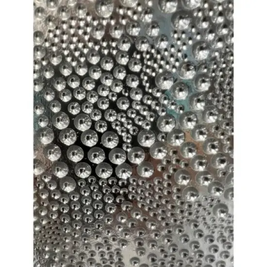 Essential Decor & Beyond 13.2" Modern Glam Glass Charger in Silver Set of 4 image {4}