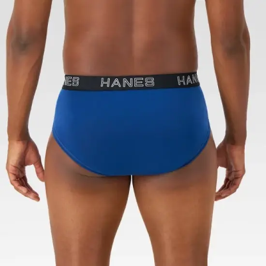 Hanes Premium Men's Briefs with Total Support Pouch 3pk - Gray/Blue/Black image {4}