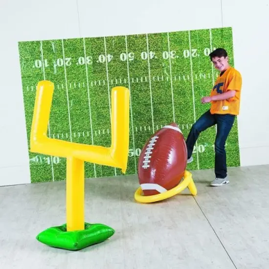 Fun Express Jumbo Giant Inflatable 4ft Football with Tee image {3}