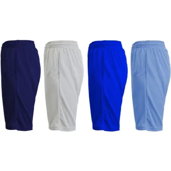 JumpStart Men's 4-Pack Moisture Wicking Performance Active Mesh Shorts image {10}