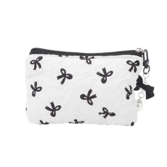 Unique Bargains Dumpling Bag with Pendant Bow Makeup Bag 1 Pc image {6}