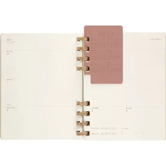 Moleskine 2023-24 Academic Spiral Planner 8"x9.25" Kiwi image {6}