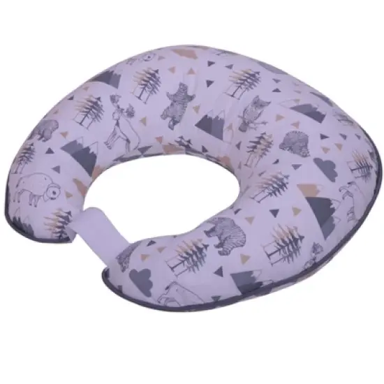 Bacati - 3 pc Woodlands Gray/Beige Neutral Hugster Feeding & Infant Support Nursing Pillow image {8}
