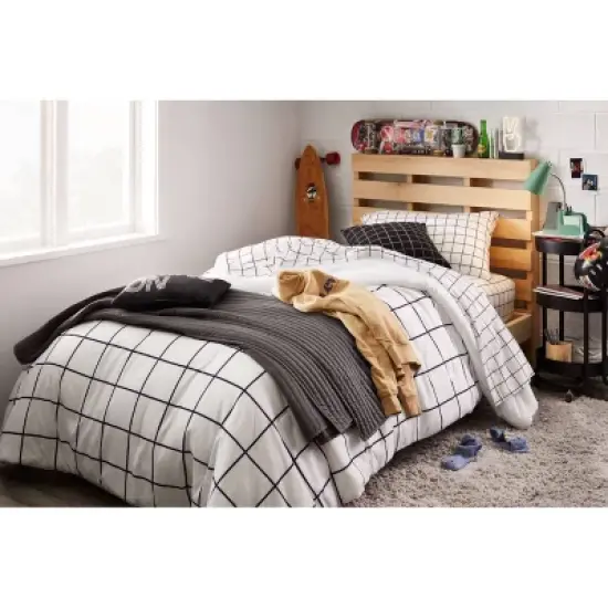 Reversible Microfiber Grid Comforter - Room Essentials&trade; image {6}