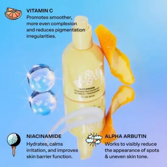 Bubble Skincare Day Dream Vitamin C + Niacinamide Tone & Texture Serum - 1 fl oz image {3}