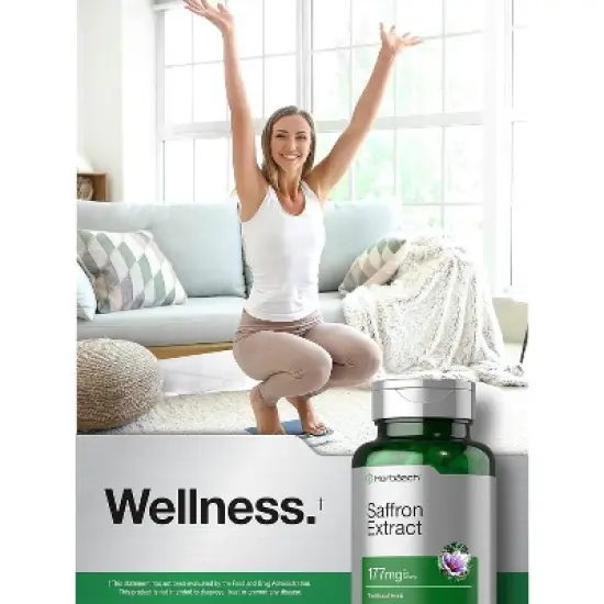 Horbaach Saffron Extract 177 mg | 200 Capsules image {5}