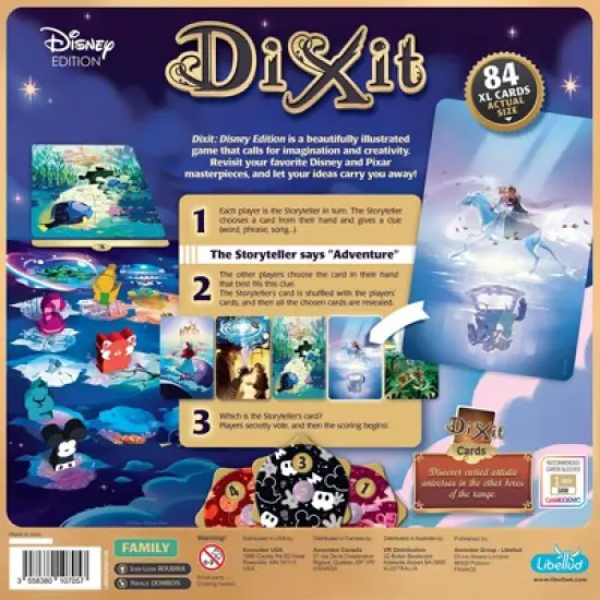 Dixit: Disney Edition Game: Creative Thinking Classic for 3-6 Players, Pattern-Based, 30-Minute Play image {2}