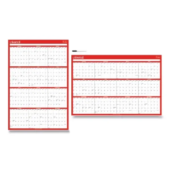 Erasable Wall Calendar, 24 x 36, White/Red Sheets, 12-Month (Jan to Dec): 2026 image {4}