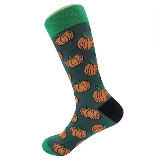 Pumpkin Patterned Socks from the Sock Panda (Men's or Women's Sizes)  - Great for Halloween image {2}