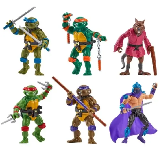 Teenage Mutant Ninja Turtles: Classic 4" Remastered Figure Bundle - 6pk (Target Exclusive) image {1}