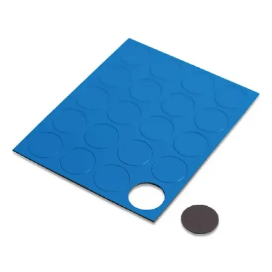 U Brands Heavy-Duty Board Magnets, Circles, 0.75" Diameter, Blue, 20/Pack image {5}