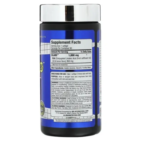 ALLMAX Essentials, CLA95&trade;, 1,000 mg, 90 Softgels image {1}