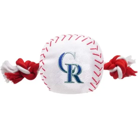 MLB Pets First Nylon Baseball Rope Dog Toy image {5}