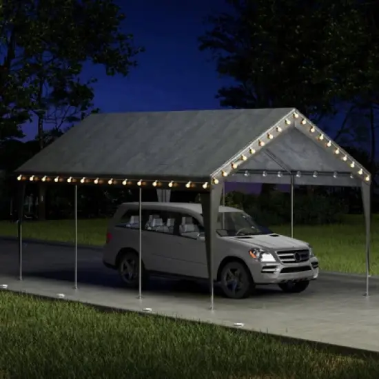 EROMMY Carports 10X20 Heavy Duty (Sidewalls Only) image {1}