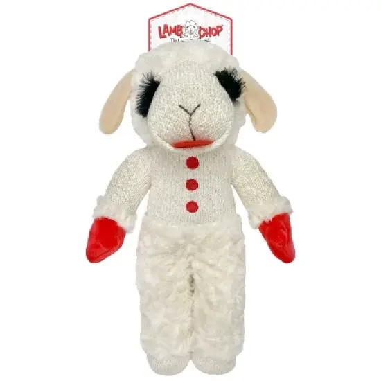 Multipet 13" Standing Lamb Chop Dog Interactive Plush Toy image {4}