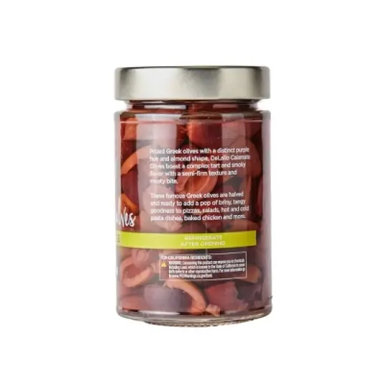 DeLallo Greek Kalamata Olive Halves, 5.64 oz. Jar, (3 Pack) image {6}