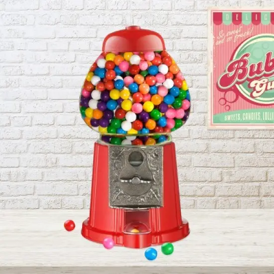 Great Northern Popcorn Gumball Machine with Glass Globe - Red image {3}