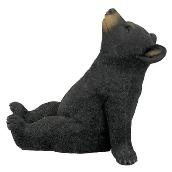 Design Toscano Catching Rays Bear Cub Statue - Black image {3}
