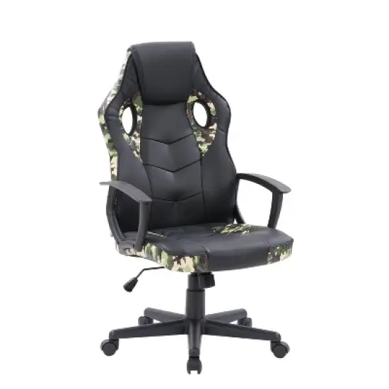 Mad Dog Gaming Chair Black and Camo - CorLiving image {2}