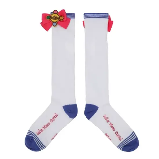 Sailor Moon Outfit Women's White Knee High Socks image {1}