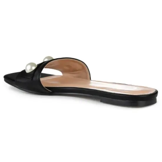 Journee Collection Womens Leonie Slide Flat Sandals image {6}