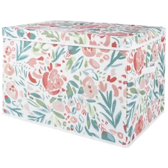 Sammy & Lou Printed Felt Toy Chest - Painterly Floral image {1}