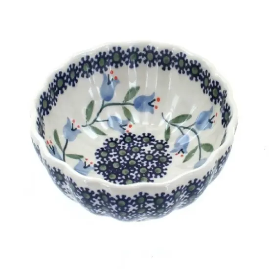 Blue Rose Polish Pottery M094 Manufaktura Small Scallop Bowl image {2}