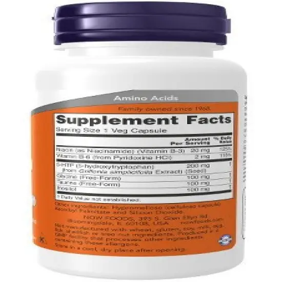 5-HTP 200mg by Now Foods  -  60 VegCap image {1}