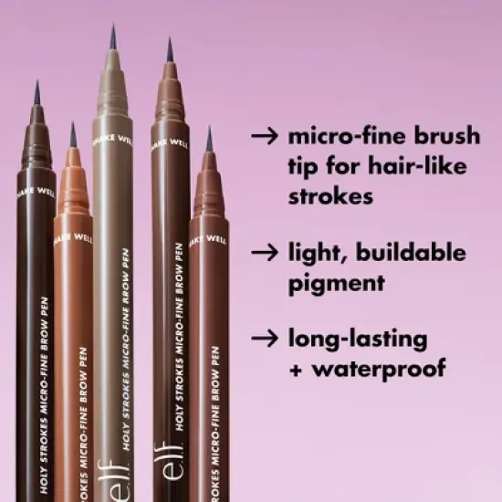 e.l.f. Holy Strokes Micro-Fine Waterproof Eyebrow Enhancer Pen - 0.02 fl oz image {4}