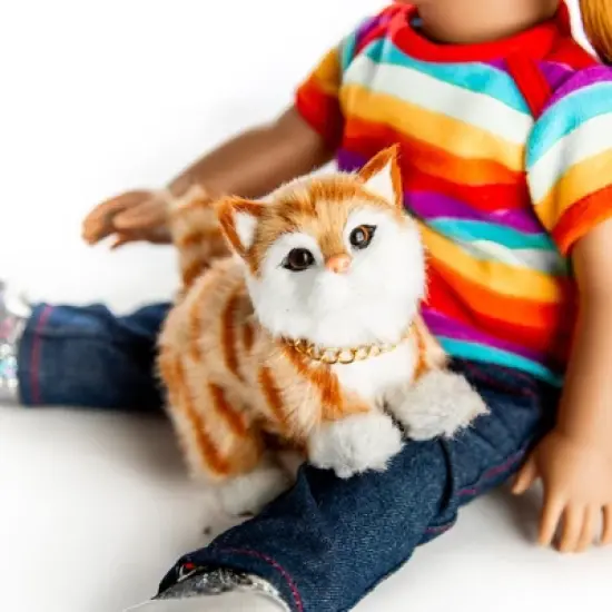 The Queen's Treasures Orange Tabby Kitty Cat Pet For 18 Inch Dolls image {3}