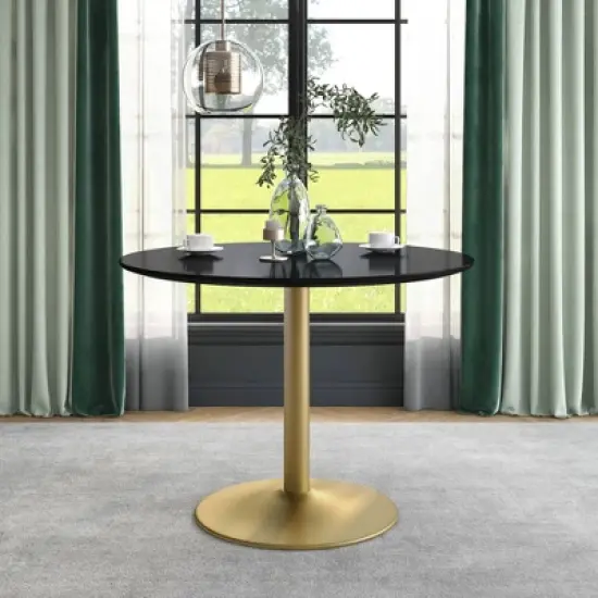 Koldfield Steel Base Round Dining Table - HOMES: Inside + Out image {1}