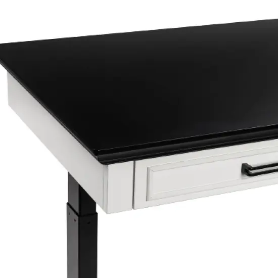 47" Losondo Transitional Height Adjustable Desk with USB Ports - HOMES: Inside + Out image {11}