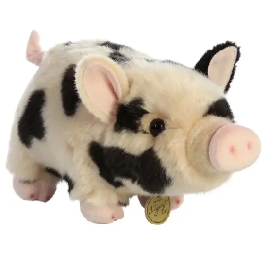 Aurora Miyoni Tots 11" Spotted Pot-Bellied Piglet Pink Stuffed Animal image {1}