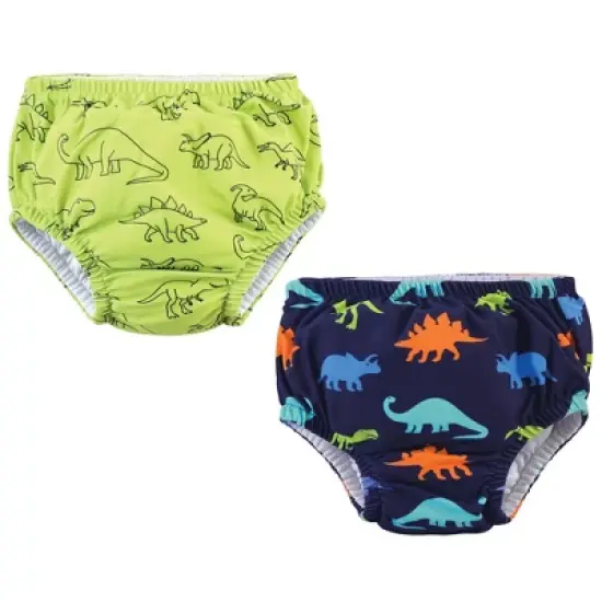 Hudson Baby Infant and Toddler Boy Swim Diapers, Dinosaurs image {4}