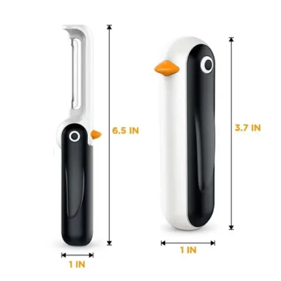 Swtroom 2 Pack Swivel Peeler Vegetable Peeler Penguin Kitchen Peeler for Veggie Fruit Peeler Potato Grater Carrot Apple image {1}