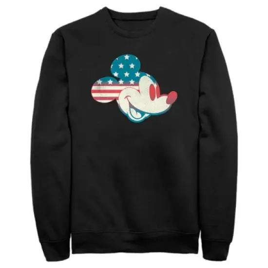 Men's Mickey & Friends Fourth of July Mickey Mouse Face Sweatshirt image {3}