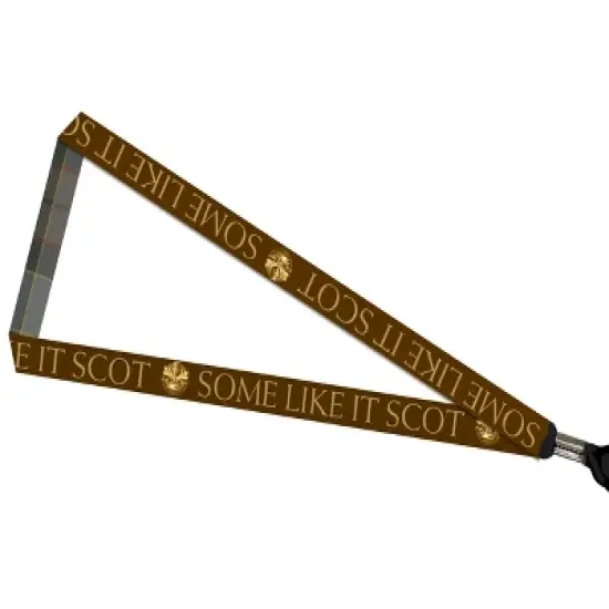 Outlander Some Like It Scot Lanyard with Clear ID Badge Holder and Rubber Charm Brown image {2}