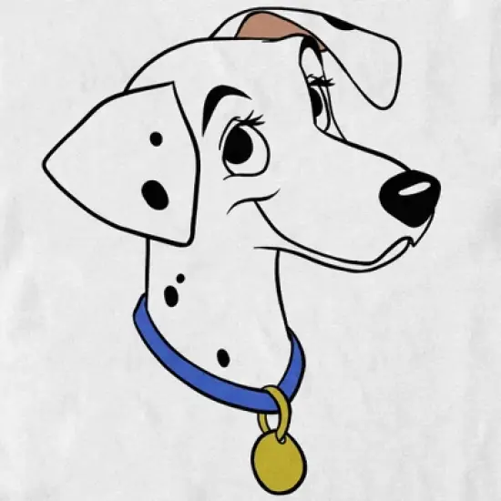 Men's One Hundred and One Dalmatians Perdita Big Face T-Shirt image {1}