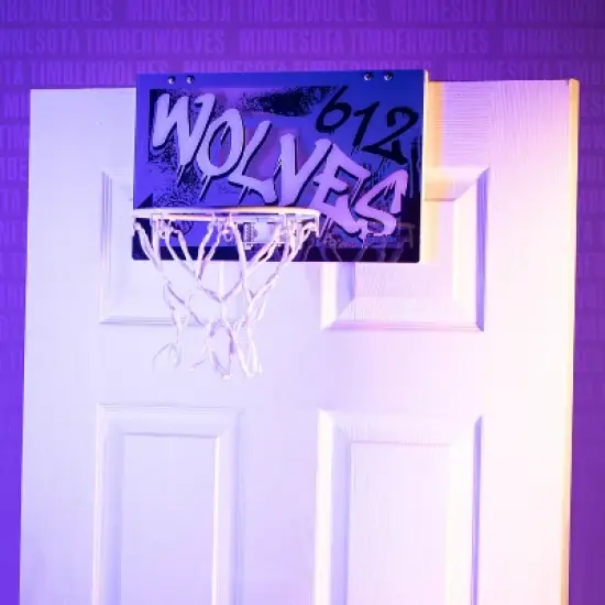 NBA Minnesota Timberwolves Over The Door Mini Basketball Hoop image {1}
