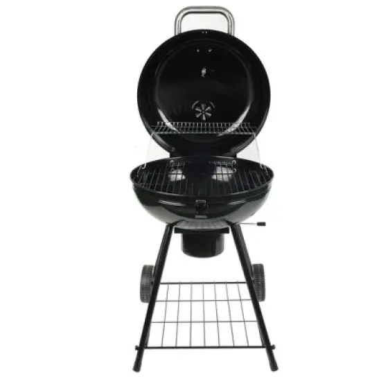 Grill Boss Kettle Charcoal Grill, Porcelain Lid, Large Cooking Area image {5}