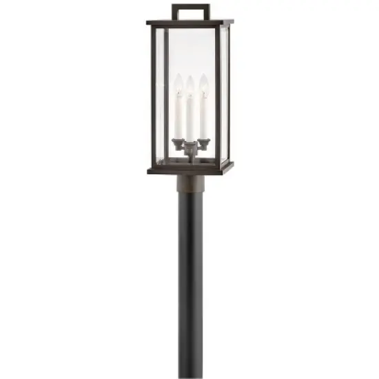 Hinkley Weymouth 22 1/4" High Oil Rubbed Bronze Outdoor Post Light image {1}