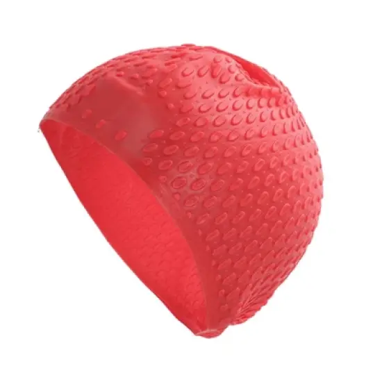 Unique Bargains Silicone Ellipse Texture Swimming Cap 1 Pc image {6}