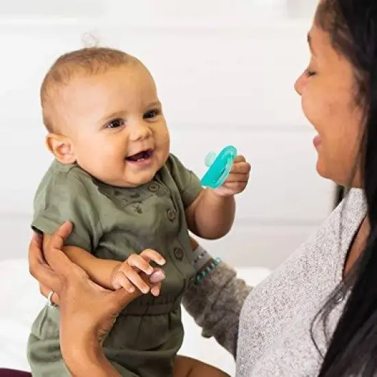 Evenflo Balance Stage 2 Orthodontic Silicone Pacifier 6 Months+ - Teal - 6ct image {4}