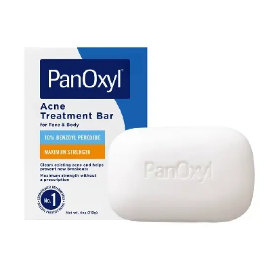 PanOxyl 10% Benzoyl Peroxide Acne Face Cleansing Bar - 4oz image {11}