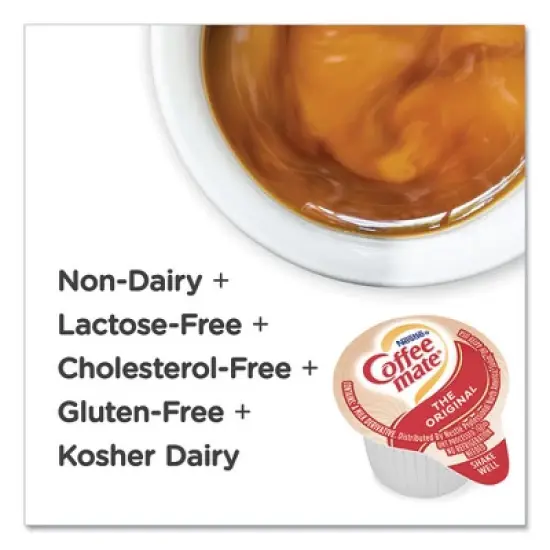 Coffee mate Liquid Coffee Creamer, Original, 0.38 oz Mini Cups, 360/Carton image {4}
