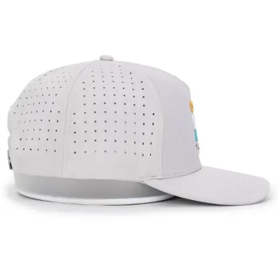 Waggle Adult Polyester Baseball Hat - Great Blue image {3}