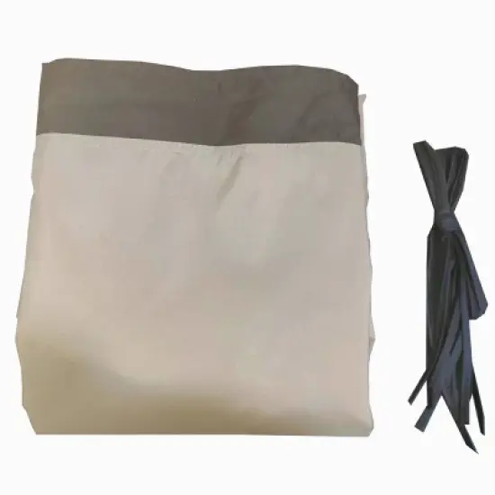 Sevobal Patio Umbrellas Universal Canopy Cover Replacement For Curved Outdoor Pergola Structure, Suitable For Courtyards, Khaki, 192.91"*85.43"*2" image {3}