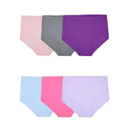 Fruit Of the Loom Women's Breathable Cotton-Mesh Brief Panty,6 Pack image {2}