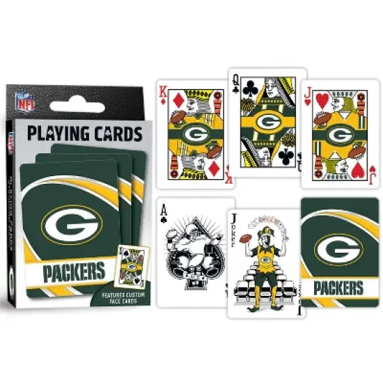 MasterPieces Officially Licensed NFL Green Bay Packers Playing Cards - 54 Card Deck for Adults image {3}