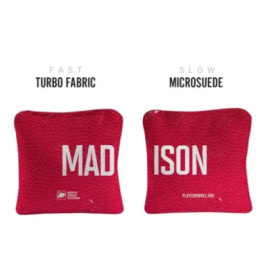 Gameday Madison Synergy Pro Red Cornhole Bags (Set of 4) image {1}